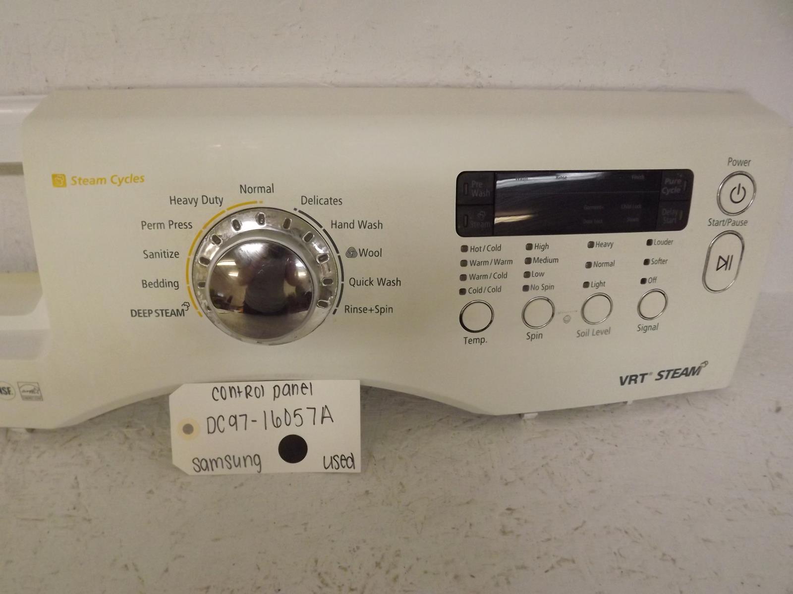 Samsung Washer DC97-16057A Control Panel Used Samsung Washer DC97-16057A Control Panel Used